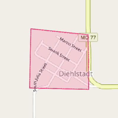 Map of Diehlstadt