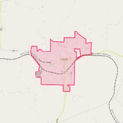 Map of Dixon