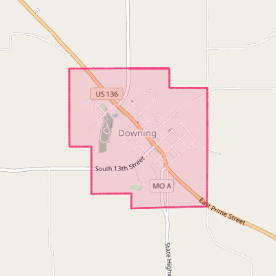 Map of Downing