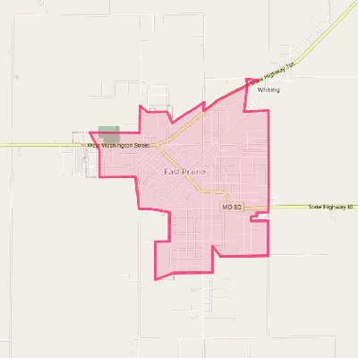 Map of East Prairie