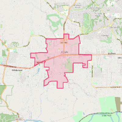 Map of Ellisville