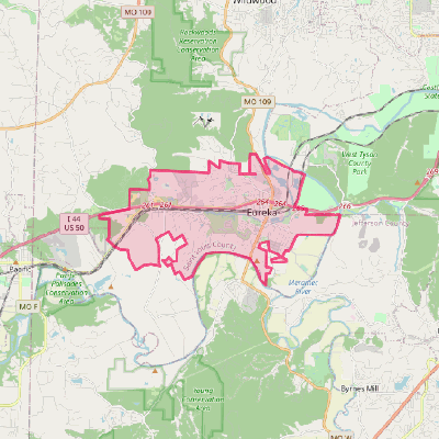Map of Eureka