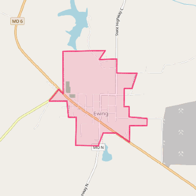 Map of Ewing