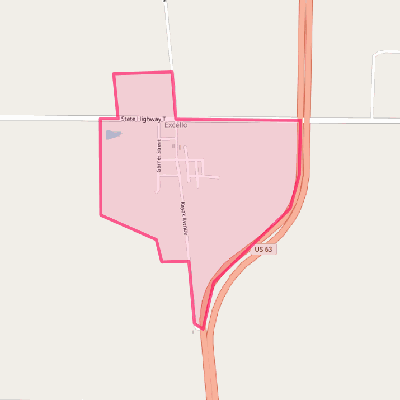 Map of Excello