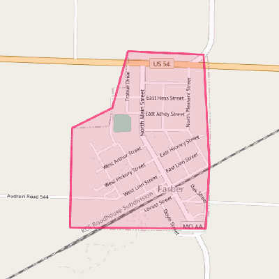 Map of Farber