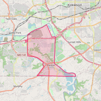 Map of Fenton