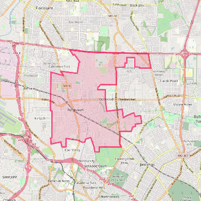 Map of Ferguson