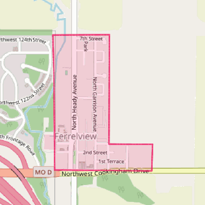 Map of Ferrelview