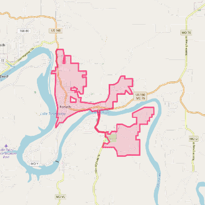 Map of Forsyth