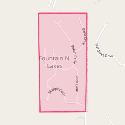 Map of Fountain N' Lakes