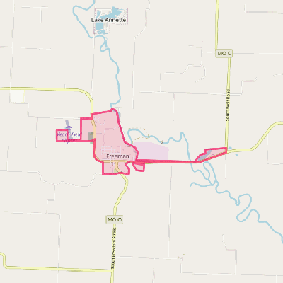 Map of Freeman