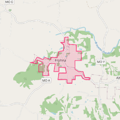 Map of Frohna