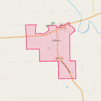 Map of Gallatin