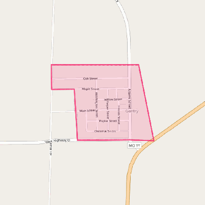 Map of Gentry