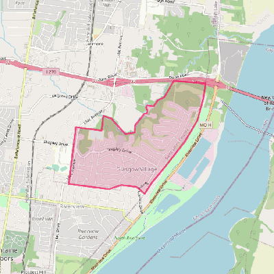 Map of Glasgow Village