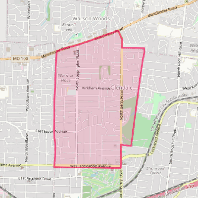 Map of Glendale