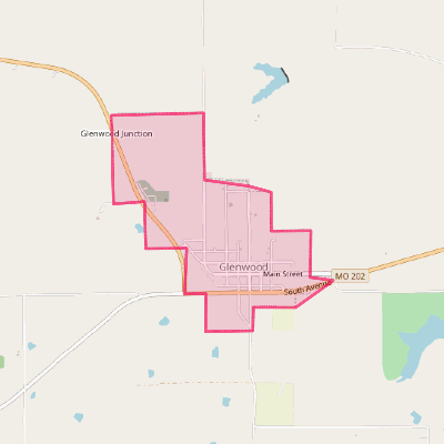 Map of Glenwood