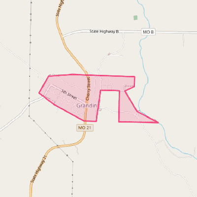 Map of Grandin