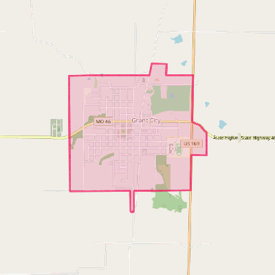 Map of Grant City