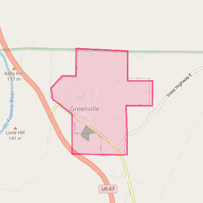 Map of Greenville