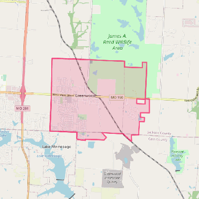 Map of Greenwood