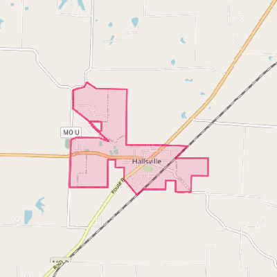 Map of Hallsville