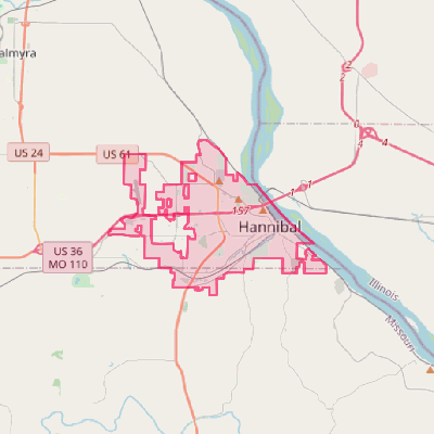 Map of Hannibal