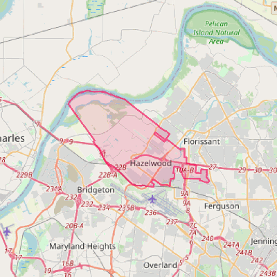 Map of Hazelwood