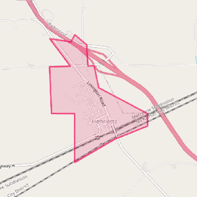 Map of Henrietta