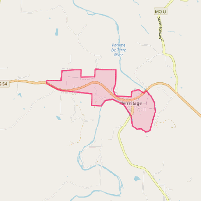 Map of Hermitage