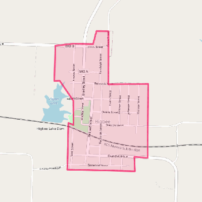 Map of Higbee