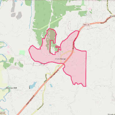 Map of High Ridge