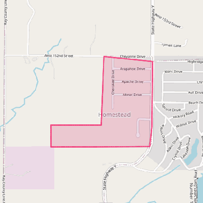 Map of Homestead