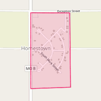 Map of Homestown