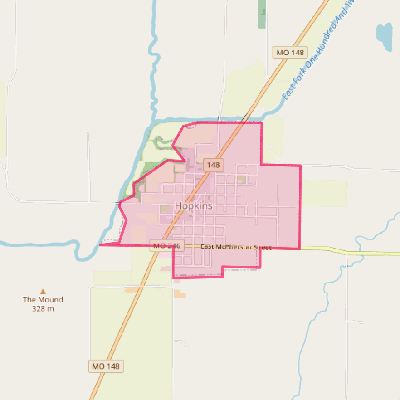 Map of Hopkins