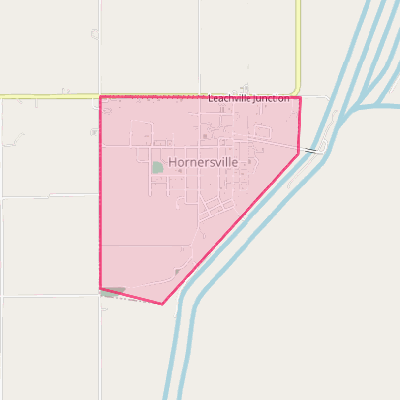 Map of Hornersville