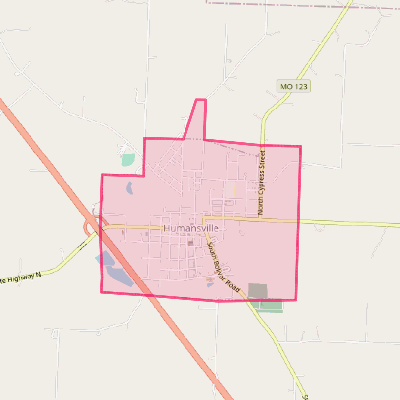 Map of Humansville