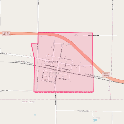 Map of Hunnewell