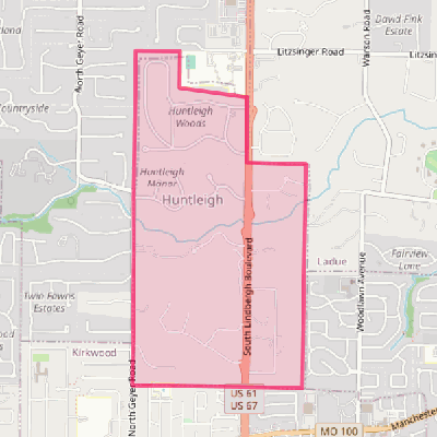 Map of Huntleigh