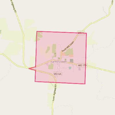 Map of Jamestown