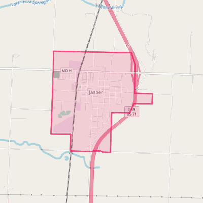 Map of Jasper