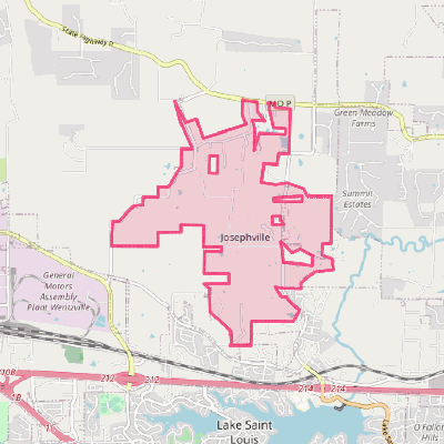 Map of Josephville