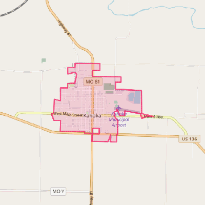 Map of Kahoka