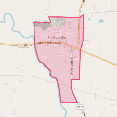 Map of Keytesville