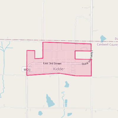 Map of Kidder