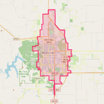 Map of Kirksville