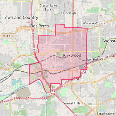 Map of Kirkwood