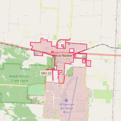 Map of Knob Noster