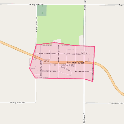 Map of Knox City