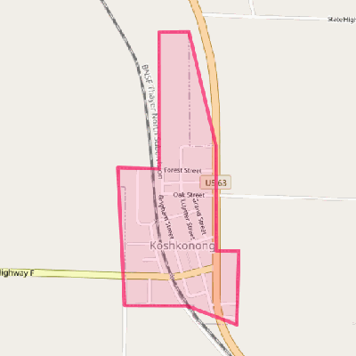 Map of Koshkonong